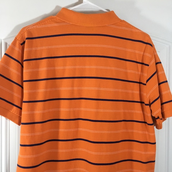 🍁Polo by Ralph Lauren orange striped polo - Picture 4 of 5